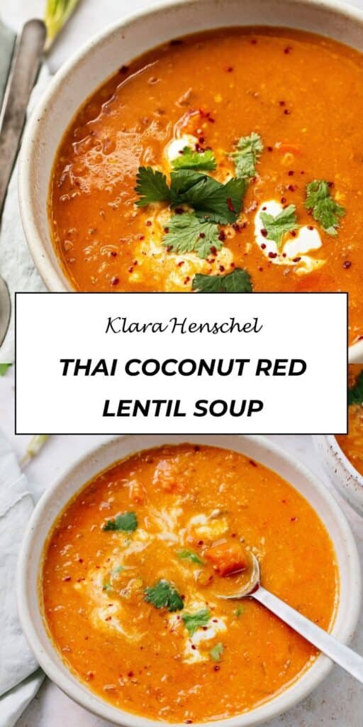 Thai Coconut Red Lentil Soup 5 Thai Coconut Red Lentil Soup – Creamy Easy Flavorful Vegan Soup