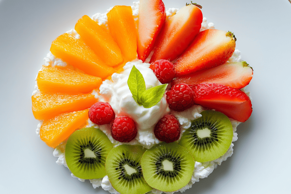 What does cottage cheese mix well with