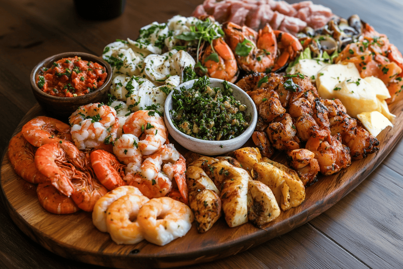 What do you serve with a seafood platter