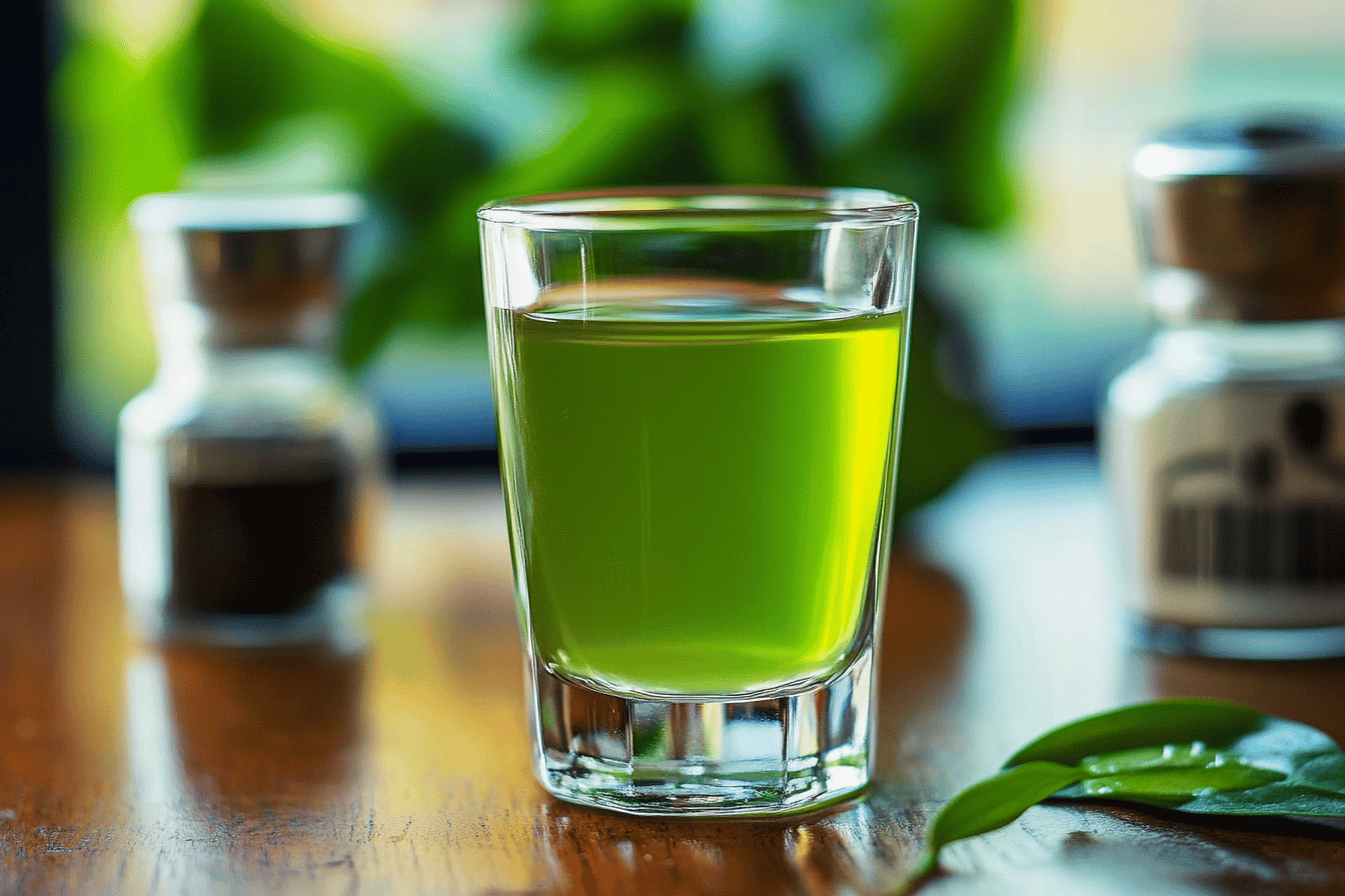 green tea shot recipe