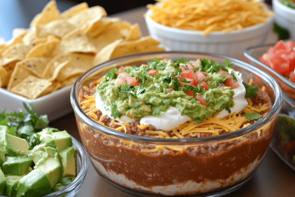 Ingredients for 5 layer dip