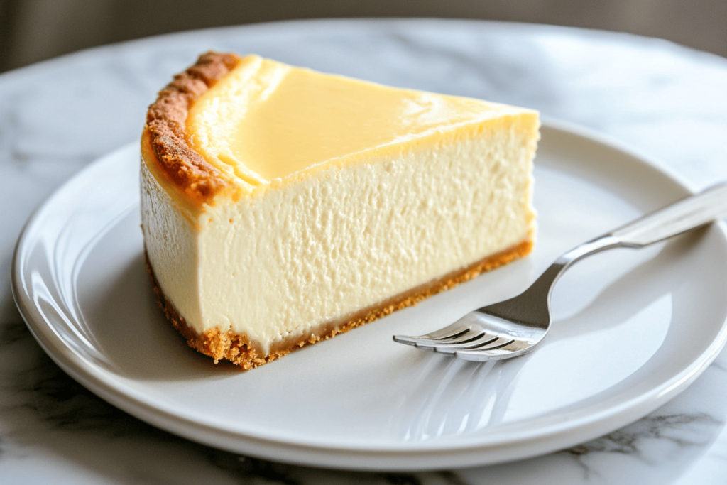 Creamy cheesecake texture