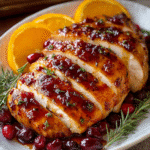 Cranberry Orange Glazed Turkey Breast