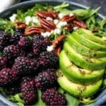 Blackberry Avocado Salad with Honey Lemon Vinaigrette
