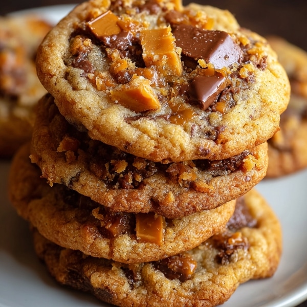 Butterfinger Caramel Crunch Cookies
