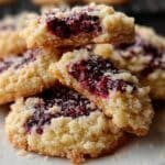 Buttery Raspberry Crumble Cookies
