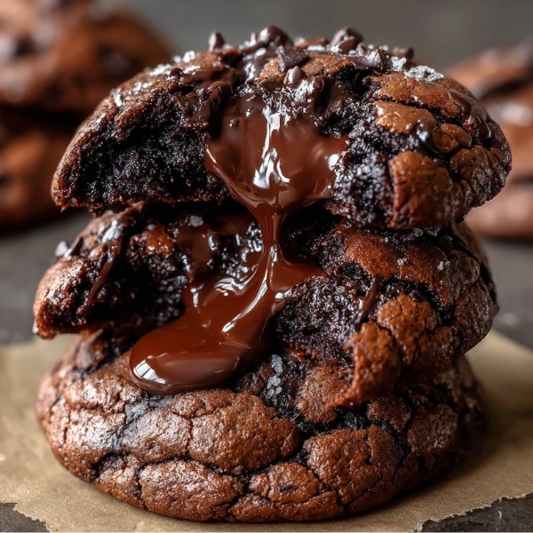 Chocolate Lava Brownie Cookies