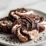 Chocolate Marshmallow Swirl Cookies