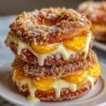 Classic Peach Cobbler Cheesecake Donuts 2