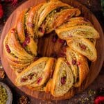 Cranberry Pistachio Babka Bread