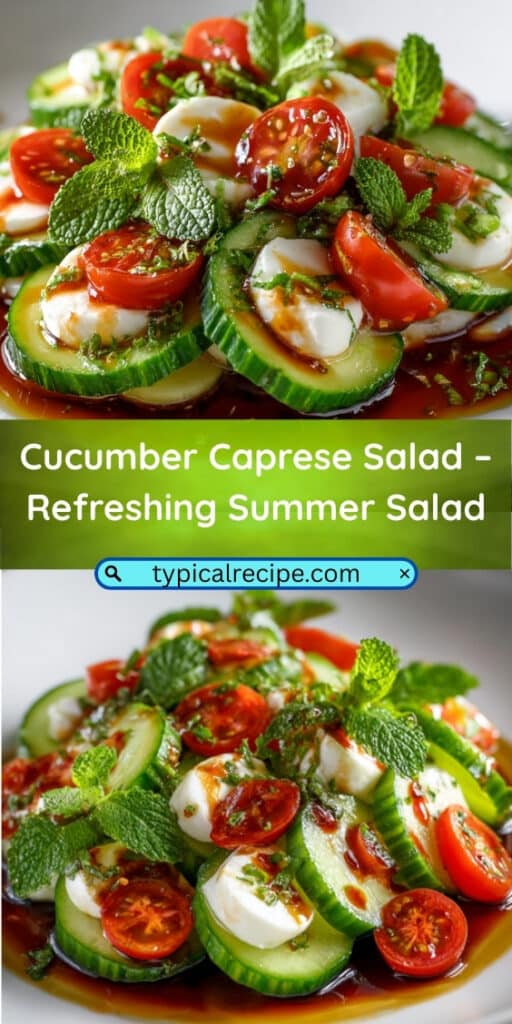 Refreshing Cucumber Caprese Salad 73 Cucumber Caprese Salad – Refreshing Summer Salad