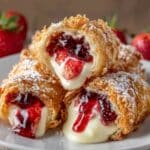Deep Fried Strawberry Cheesecake Pies 2