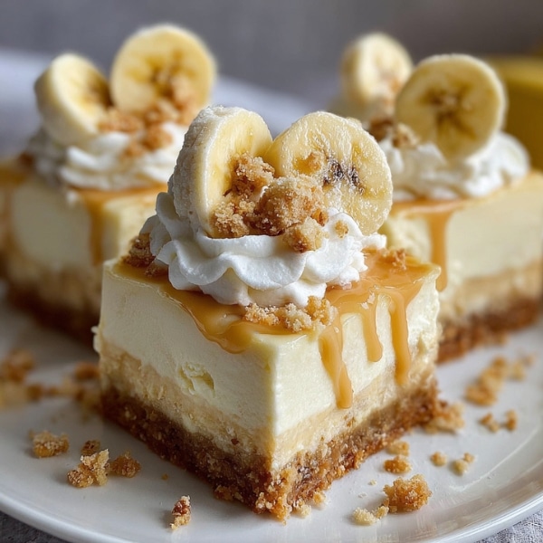 Heavenly Banana Pudding Cheesecake Bars 2