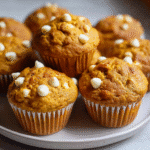 Moist Pumpkin White Chocolate Chip Muffins