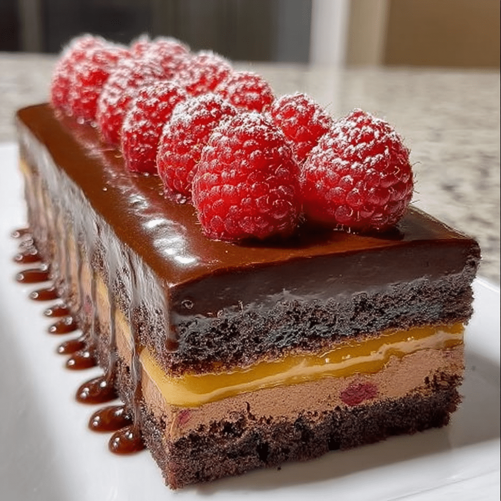 Raspberry Chocolate Mousse Cake