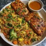 Salmon Veggie Fried Rice