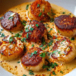 Seared Scallops in Spicy Cajun Cream
