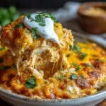 Slow Cooker Cheesy Chicken Enchilada Casserole 2