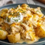 Slow Cooker Cheesy Ranch Chicken Potatoes 2