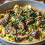 Slow Cooker Creamy Beef Stroganoff 2