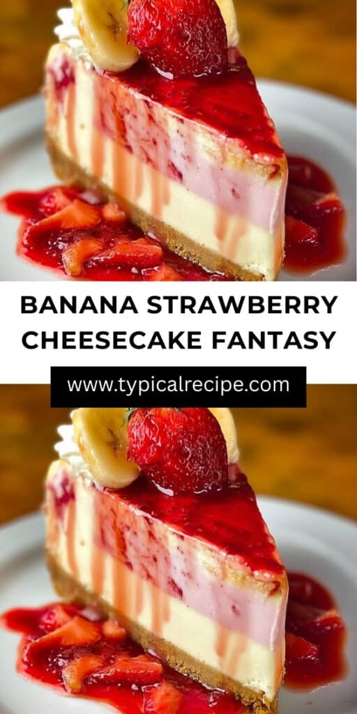 Banana Strawberry Cheesecake Fantasy 113 Banana Strawberry Cheesecake Fantasy – Creamy Fruity Dreamy