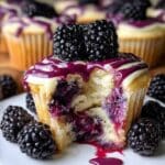 Blackberry Cheesecake Muffins