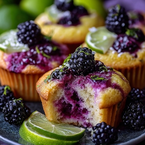 Blackberry Lime Muffins