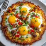 Breakfast Pizza with Hash Brown Crust