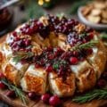 Brie Cranberry Christmas Wreath