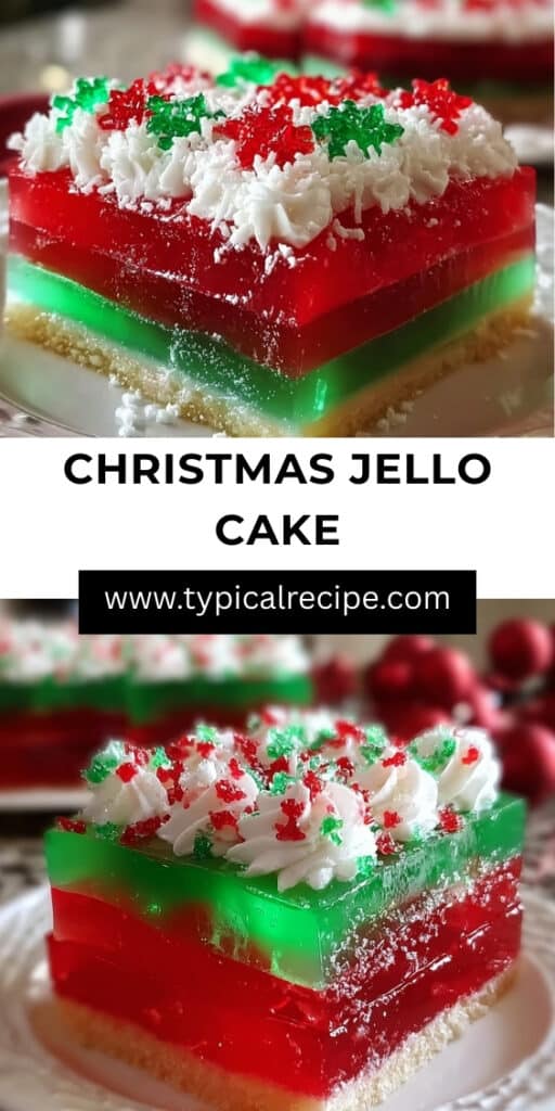 Christmas Jello Cake 81 Christmas Jello Cake – Festive Colorful Easy
