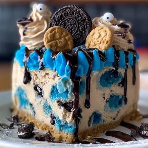 Cookie Monster Cheesecake