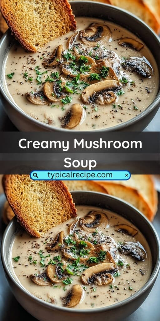 Creamy Mushroom Soup 73 Creamy Mushroom Soup