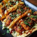 Crispy Hot Honey Chicken Smashed Tacos