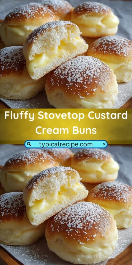 Stovetop Custard Cream Buns for a Cozy Homemade Delight 117 Fluffy Stovetop Custard Cream Buns