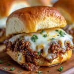 French Onion Beef Sloppy Joes with Melted Cheese 2
