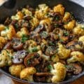 Garlic Mushrooms Cauliflower Skillet