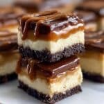 No Bake Chocolate Caramel Cheesecake Bites