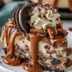 No Bake German Chocolate Cheesecake