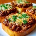 Open Face Garlic Toast Sloppy Joes 2
