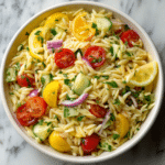 Orzo Lemon Salad Fresh