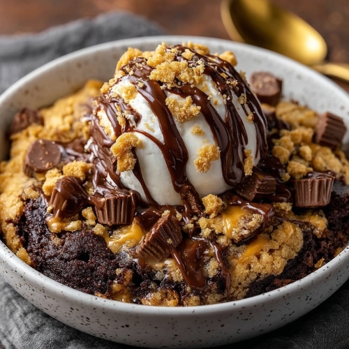 Peanut Butter Cup Dump Cake