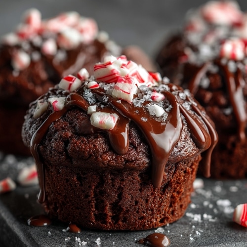 Peppermint Hot Chocolate Muffins 2