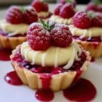 Raspberry White Chocolate Tartlets