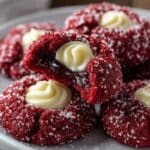 Red Velvet Thumbprint Cookies 2