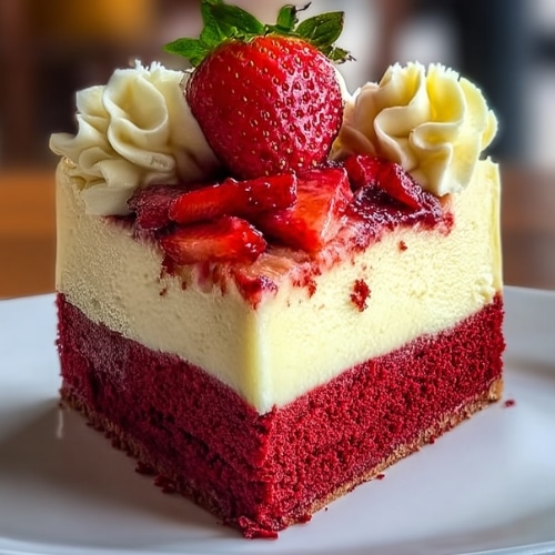 Strawberry Red Velvet Cheesecake