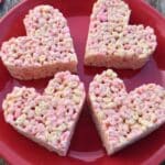 Strawberry Valentine Rice Krispie Treats