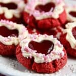 Valentines Thumbprint Cookies