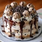 Chocolate Chip Cookie Dough Ice Cream Cake