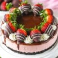 Chocolate Covered Strawberry Cheesecake 1