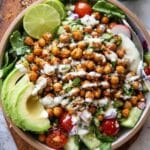 Crispy Chili Lime Chickpea Salad